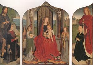 The Virgin and child between angel musicians (mk05), Gerard David